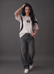 ThreadMonk | Women Oversized 98 Printed T-Shirt