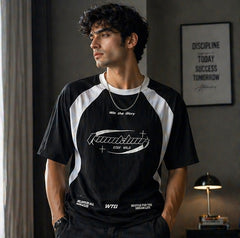 Street Vibe Black Tee | Men | ThreadMonk
