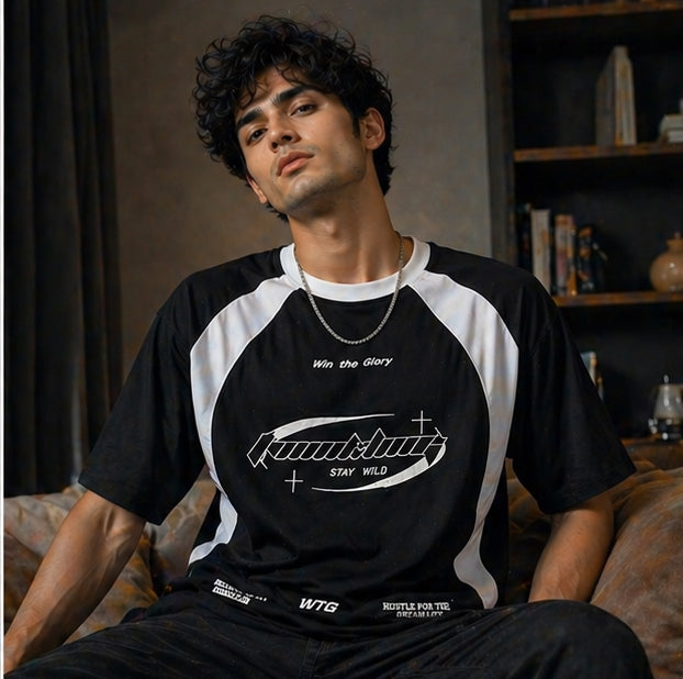 Street Vibe Black Tee | Men | ThreadMonk