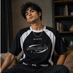 Street Vibe Black Tee | Men | ThreadMonk