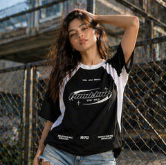 Street Vibe Black Tee | Women | ThreadMonk