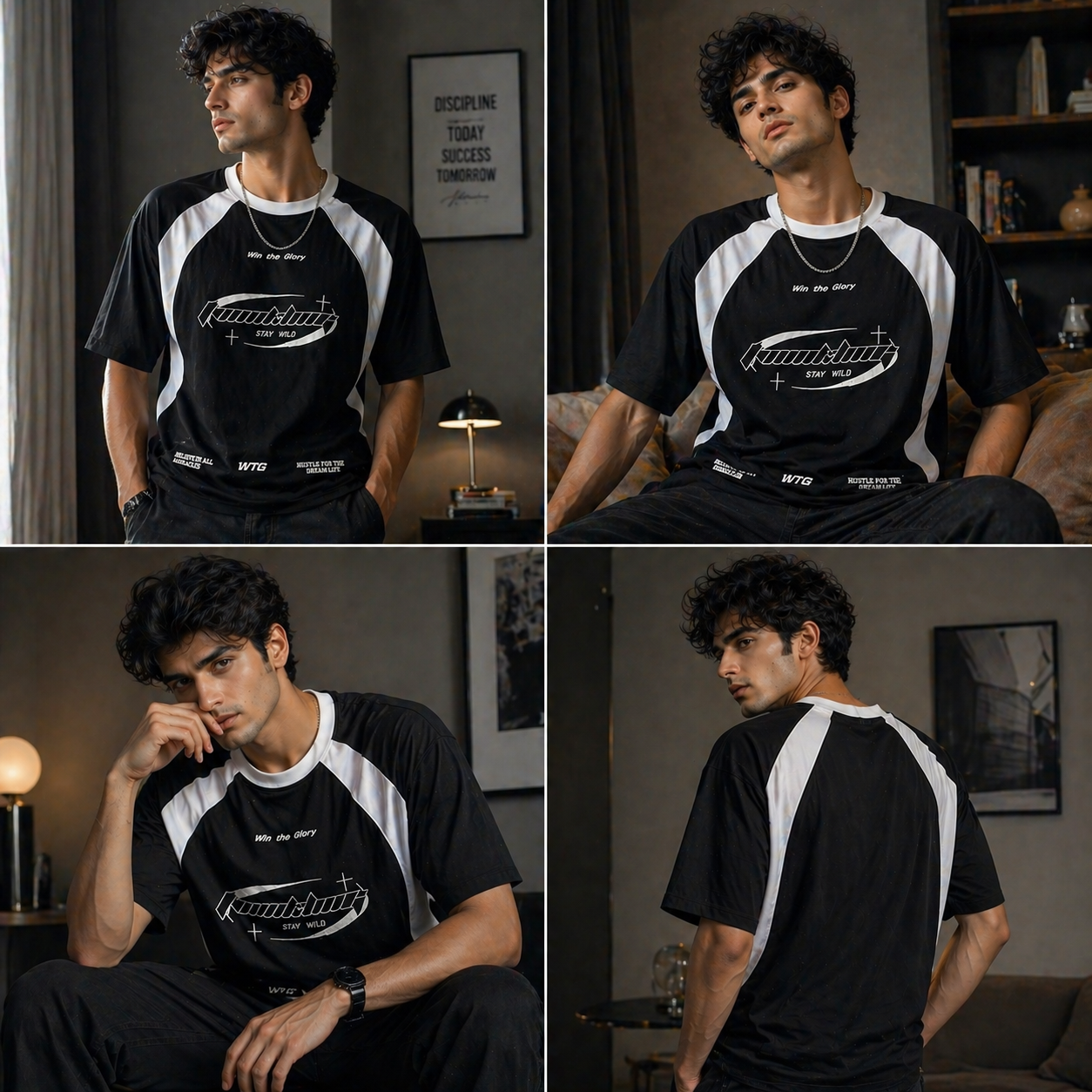 Street Vibe Black Tee | Women | ThreadMonk
