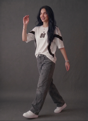 ThreadMonk | Women Oversized 98 Printed T-Shirt